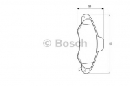Комплект тормозных колодок BOSCH 0 986 424 644