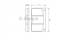 Комплект тормозных колодок BOSCH 0 986 424 684
