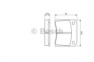 Комплект тормозных колодок BOSCH 0 986 424 685