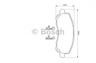 Комплект тормозных колодок BOSCH 0 986 424 716