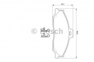 Комплект тормозных колодок BOSCH 0 986 424 720