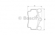 Комплект тормозных колодок BOSCH 0 986 424 741