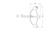 Комплект тормозных колодок BOSCH 0 986 424 763