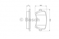 Комплект тормозных колодок BOSCH 0 986 494 053