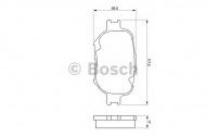 Комплект тормозных колодок BOSCH 0 986 424 808