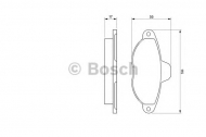Комплект тормозных колодок BOSCH 0 986 460 968