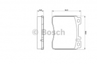 Комплект тормозных колодок BOSCH 0 986 460 976