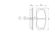Комплект тормозных колодок BOSCH 0 986 460 980