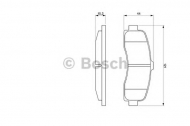 Комплект тормозных колодок BOSCH 0 986 461 122