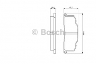 Комплект тормозных колодок BOSCH 0 986 461 140
