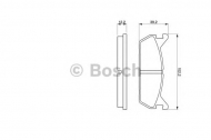 Комплект тормозных колодок BOSCH 0 986 461 146