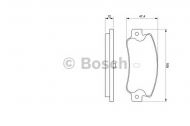 Комплект тормозных колодок BOSCH 0 986 461 770