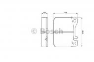 Комплект тормозных колодок BOSCH 0 986 462 803