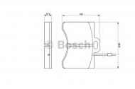 Комплект тормозных колодок BOSCH 0 986 463 561