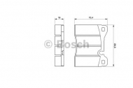 Комплект тормозных колодок BOSCH 0 986 464 372