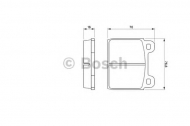 Комплект тормозных колодок BOSCH 0 986 464 681