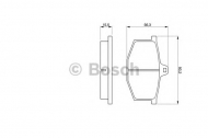 Комплект тормозных колодок BOSCH 0 986 464 801
