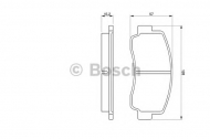 Комплект тормозных колодок BOSCH 0 986 465 111