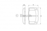 Комплект тормозных колодок BOSCH 0 986 465 141