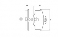 Комплект тормозных колодок BOSCH 0 986 465 744