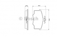 Комплект тормозных колодок BOSCH 0 986 465 745