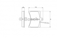 Комплект тормозных колодок BOSCH 0 986 465 941