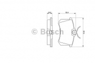 Комплект тормозных колодок BOSCH 0 986 466 683