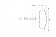 Комплект тормозных колодок BOSCH 0 986 467 311