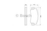 Комплект тормозных колодок BOSCH 0 986 468 411