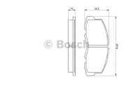 Комплект тормозных колодок BOSCH 0 986 469 550