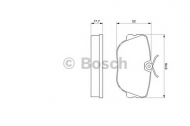 Комплект тормозных колодок BOSCH 0 986 490 680