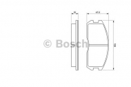 Комплект тормозных колодок BOSCH 0 986 491 260