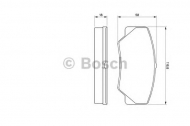 Комплект тормозных колодок BOSCH 0 986 491 410