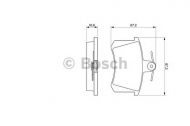 Комплект тормозных колодок BOSCH 0 986 491 441