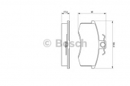 Комплект тормозных колодок BOSCH 0 986 491 700