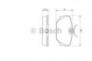 Комплект тормозных колодок BOSCH 0 986 491 730