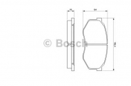 Комплект тормозных колодок BOSCH 0 986 493 180