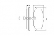Комплект тормозных колодок BOSCH 0 986 493 720