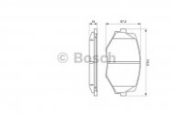 Комплект тормозных колодок BOSCH 0 986 494 080