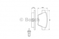 Комплект тормозных колодок BOSCH 0 986 494 099