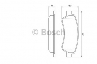 Комплект тормозных колодок BOSCH 0 986 494 110