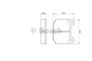 Комплект тормозных колодок BOSCH 0 986 463 232