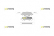 Комплект тормозных колодок STARLINE BD S408