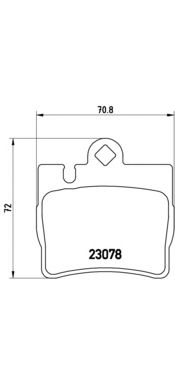 Комплект тормозных колодок BREMBO P 50 042