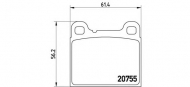 Комплект тормозных колодок BREMBO P 86 002