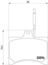 Комплект тормозных колодок HELLA 8DB 355 005-891