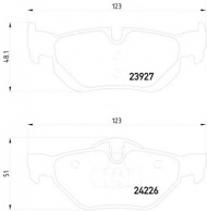 Комплект тормозных колодок HELLA 8DB 355 011-301
