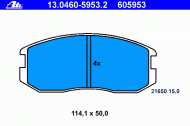 Комплект тормозных колодок ATE 13.0460-5953.2