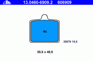Комплект тормозных колодок ATE 13.0460-6909.2