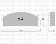 Комплект тормозных колодок METELLI 22-0001-0